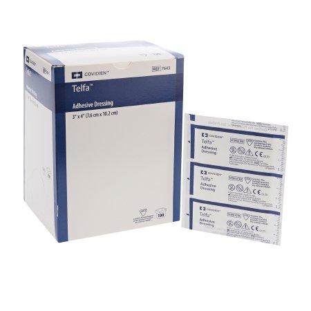 Pads Adhesive Dressing Telfa™ 3 X 4 Inch Film /  .. .  .  